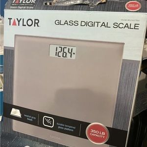 TAYLOR GLASS DIGITAL SCALE 350LB Capacity.